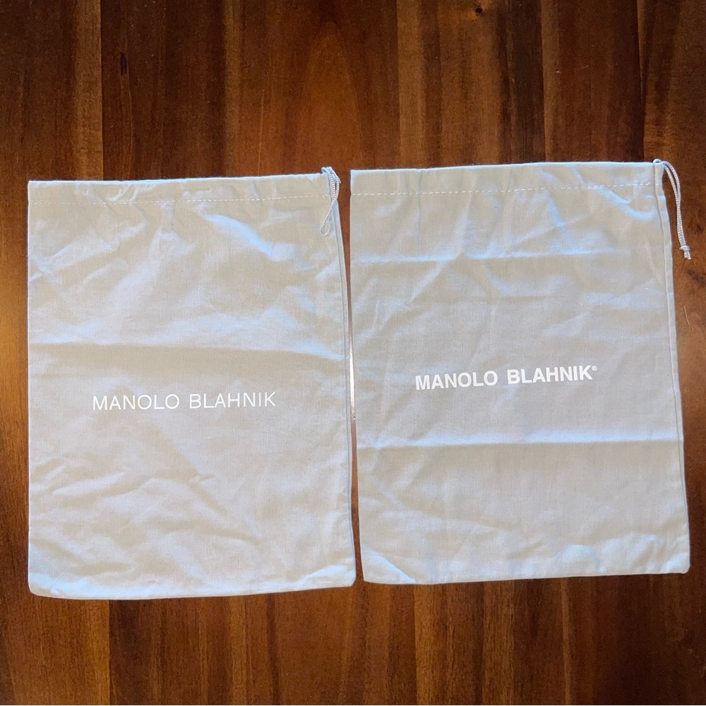 Manolo Blahnik Dust Bags! Set of 2 Bags!